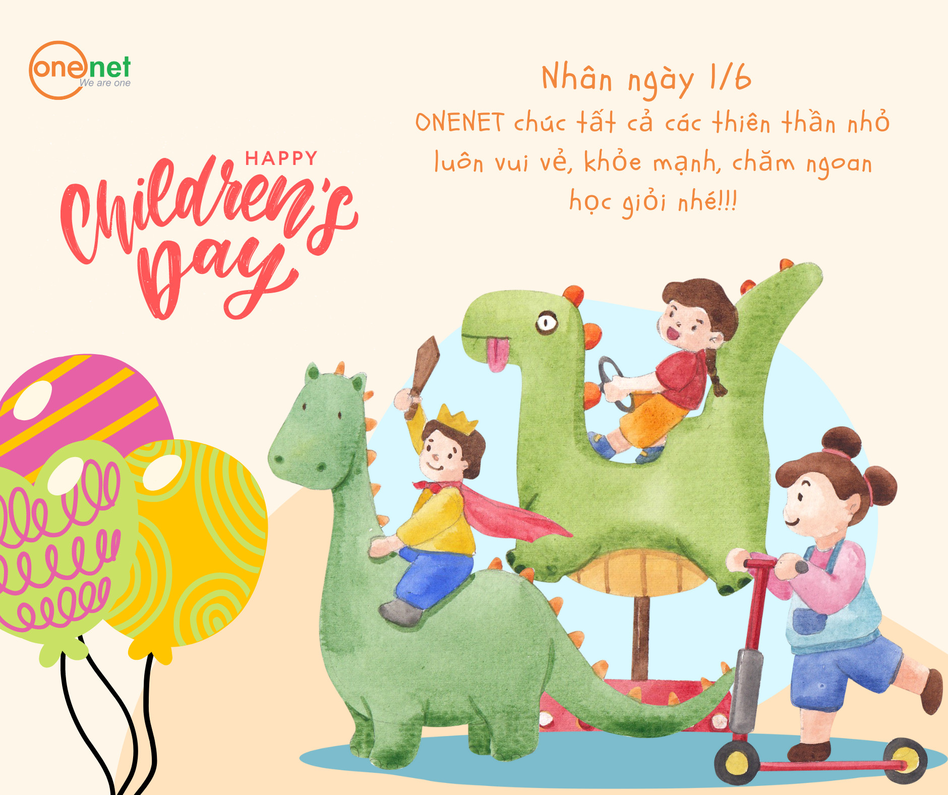 Hình ảnh tin tức ONENET chúc mừng ngày thiếu nhi 1/6